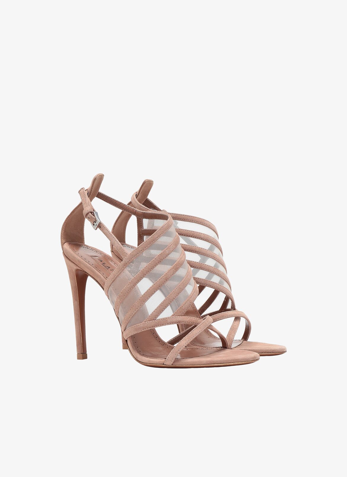 Stiletto Heeled Sandal ALAÏA IVORY/BLUSH STILETTO HEELED SANDAL
